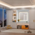 thumbnail image 3 of JSneijder 30x30 inch Gold LED Bathroom Mirror with Lights, Ajustable 3000K/4500K/6000K, Lighted Bathroom Vanity Mirror, Wall Mounted, Dimmable, Anti-Fog, 3 of 8