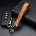 thumbnail image 2 of Leather Keychain for Women Men Car Key Ring Strap Holder Simple Stylish, 2 of 6