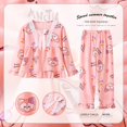 thumbnail image 1 of Conjunto de pijamas Kawaii Sanrio para niños y mujeres, ropa de dormir para el hogar, Anime Kitty Melody Cinnamoroll, pantalones de manga larga, Primavera, 1 of 4