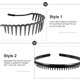 thumbnail image 4 of 6Pcs Elastic Plastic Wavy Toothed Hairband Hair Comb Headband for Women Men, 4 of 4