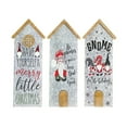 thumbnail image 1 of House Shaped Galvanized Gnome Greetings (Asstd) - Set of 3, 1 of 1
