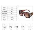 thumbnail image 2 of Gafas de sol clásicas de marca de lujo para mujer, lentes cuadradas de diseñador de moda, Retro, b-decorativas, UV400, 2 of 5