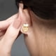 thumbnail image 3 of 3 pares de levantadores de pendientes, respaldos de aretes hipoalergénicos para orejas caídas, respaldos de aretes de corona ajustables para aretes pesados, 3 of 8