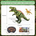 thumbnail image 2 of Remote Control Dinosaur Toys for Kids, Electric Walking Dinosaur Toy with Light Up & Realistic Roaring, T-rex Dinosaur Toys for Boys Girls - Green, 2 of 8