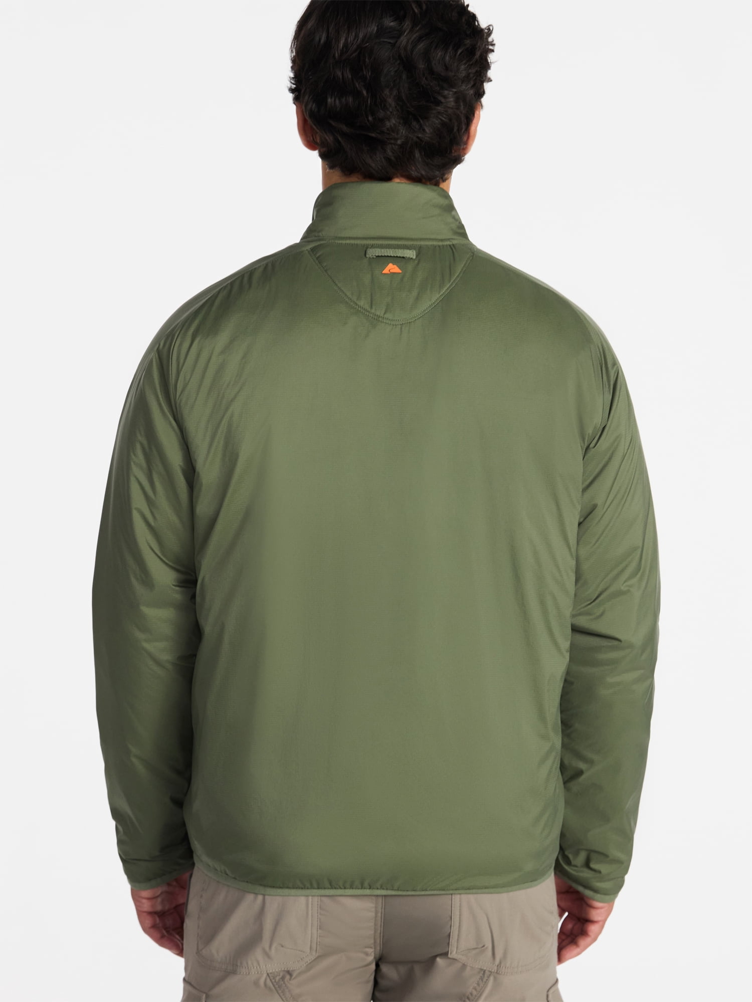 Ozark Trail Men's and Big Men's Light Insulated Nylon Zip Jacket, Sizes S-3XL