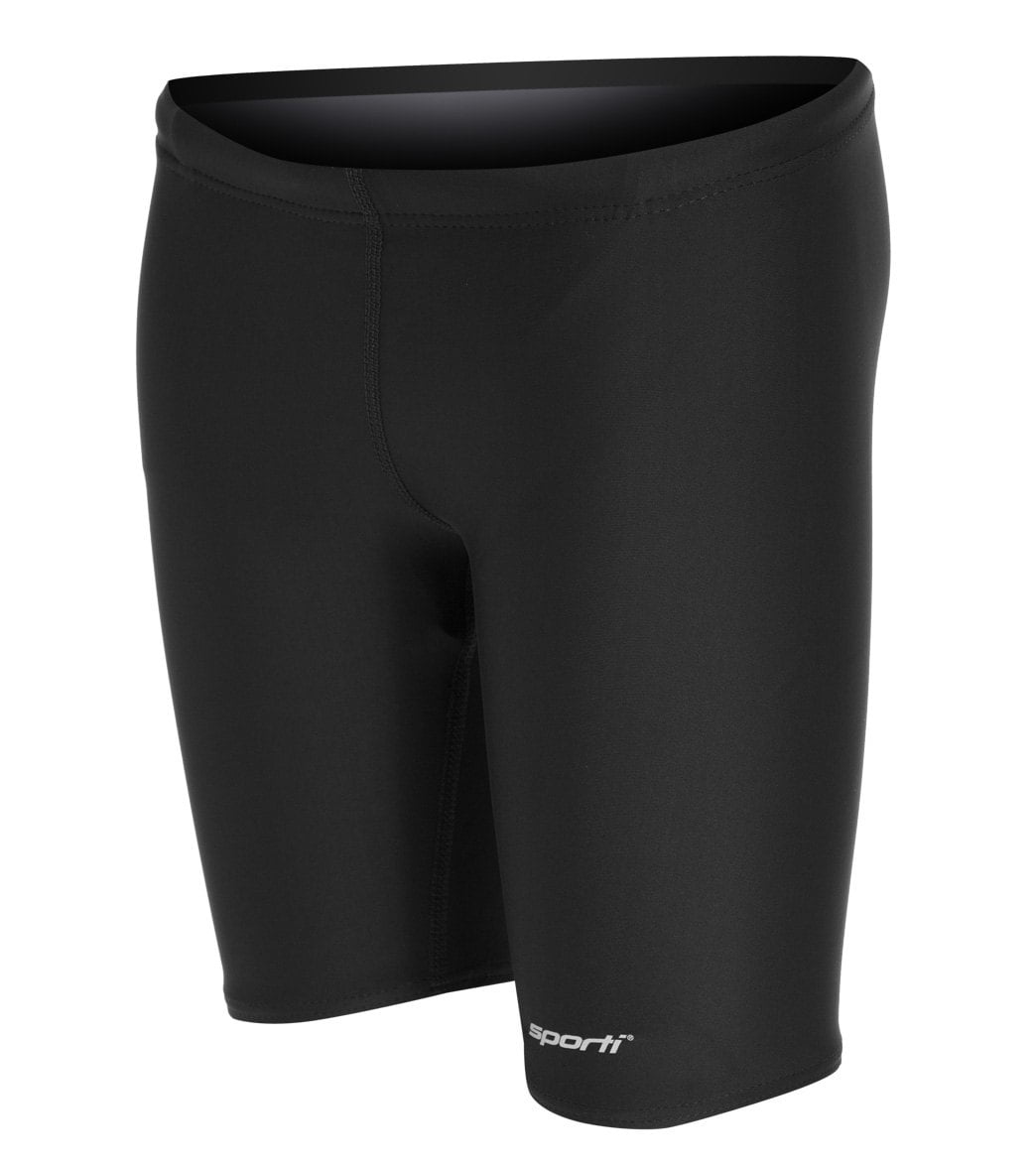 Sporti Solid Compression Jammer Swimsuit Youth 22-28 - Walmart.com ...