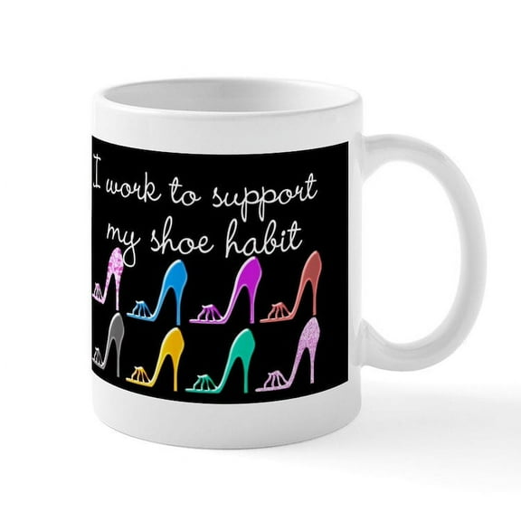 CafePress - SHOE LOVER Mug - 11 oz Ceramic Mug - Novelty Coffee Tea Cup