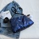 thumbnail image 4 of Bolso tipo cartera mullido para mujer Bolso de viaje de invierno ligero y de gran capacidad brillante, 4 of 8