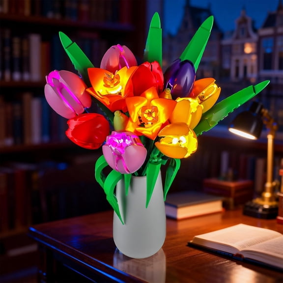 LED Light for Lego-11501 Botanicals Tulip Bouquet Building Blocks Model (Building Set NOT Included)