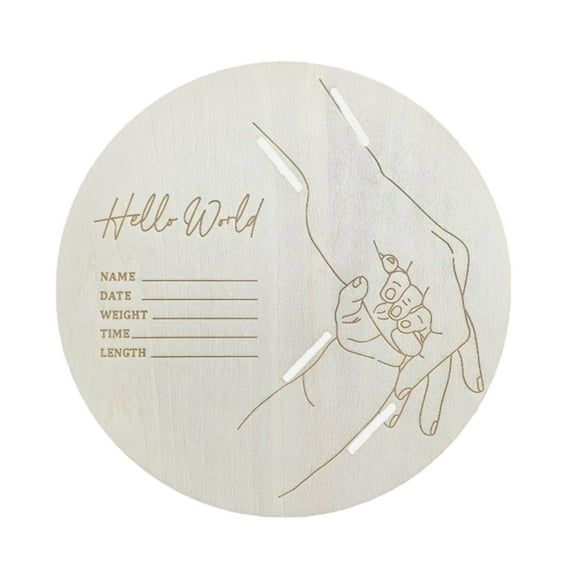 Keepsakes for Baby Birth Announcement Engraved Birth Hospital Wristband Display Holder for Baby Photography