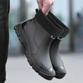 thumbnail image 5 of Men's Rain Shoes Fashionable Solid Color Low Top Removable Lined Rain Boots Outdoor Water Wading Shoes For Wet Weather, 5 of 5