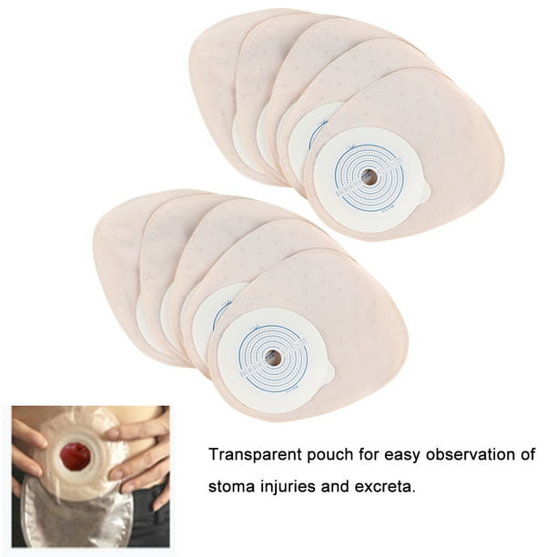 Otviap Ostomy Bag 10pcs Pack One Piece System Ostomy Bag Medicals Drainable Pouch Colostomy Bag Ostomy Supplies Colostomy Bag Ostomy Bag Walmart Com Walmart Com