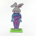 thumbnail image 4 of FAMTKT Easter Bunny Wooden Easter Wooden Decorations Easter Tabletop Decor for Spring Easter Home Table Centerpieces Party Room Office Tiered Tray Decor, 4 of 9