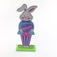 thumbnail image 4 of Decoración de madera para Pascua, diseño de escena de fiesta de madera, centro de mesa de madera, decoración de primavera para el hogar, diseño plegable, base de madera, para sala de estar., 4 of 9