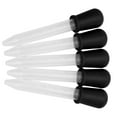 thumbnail image 4 of 5 pipetas de transferencia de 5 ml, de silicona, fáciles de limpiar, desechables, para hacer uno mismo, color negro, 4 of 14