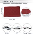 thumbnail image 3 of Car Center Console Cover Car Armrest Cover 12.6"x7.87"x1.97" Claret Nappa Leather, 3 of 7