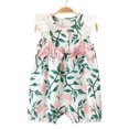 thumbnail image 1 of Automne Nouveaux Enfants Filles Romper Enfants Coton Combinaison Sans Manches Enfants, 1 of 6