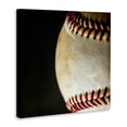 thumbnail image 3 of Stupell Industries Baseball Closeup On Black Canvas Wall Art, design by Kim Allen, 24 x 24, 3 of 7