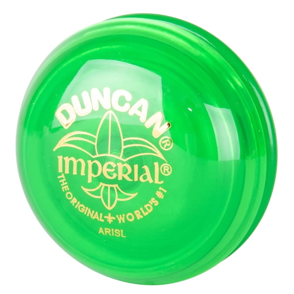 Duncan Toys Imperial Yo-Yo, Beginner Yo-Yo with String, Steel Axle and Plastic Body, Green