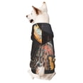 thumbnail image 1 of Fotbe Graffiti Cool Duck Sudadera con Estampado para Perros Pequeños – Suéter con Capucha para Mascotas, Tela Suave de Forro Polar con Bolsillo-Small, 1 of 7
