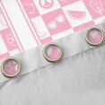 thumbnail image 4 of Feelyou Cartoon Monogrammed J Blackout Curtains Set of 2 (52x84 Each), Fashion Checkered Abstract Window Curtains, Teens Kids Girls Women Curtains and Drapes, Window Curtains Decor, 4 of 6