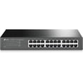 thumbnail image 1 of TP-Link 24 Port Gigabit Ethernet Switch Desktop/ Rackmount Plug & Play Shielded Ports Sturdy Metal Fanless Quiet Traffic Optimization Unmanaged (TL-S, 1 of 7