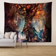 thumbnail image 1 of 1PCTree Of Life Colgante de pared, Tapiz psicodélico Tapices Cascadas debajo de un árbol antiguo, Decoración para colgar en la pared para el dormitorio Sala de estar, 180X230cm JAMW Sencillez, 1 of 5