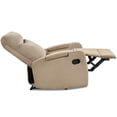 thumbnail image 2 of Resenkos Recliner Chair, Reclining Chair,Lounge Chair,Recliner Chair Single Sofa Lounger with Arm Storage and Cup Holder for Living Room-Brown, 2 of 10