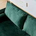 thumbnail image 5 of Velvet Fabric Sofa With Pocket-71‘’Green, 5 of 7