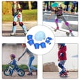 thumbnail image 3 of Halloween Sale Clearance Skating Safety Kit Boys and Girls Helmet Elbow Guards Kneecaps 3-in-1 Set for Skating Biking Breathable Easy to Wear(Blue), 3 of 5
