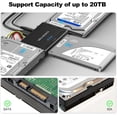 thumbnail image 5 of Hard Drive Reader IDE SATA to USB 3.0 + USB C Adapter,3in1 Ultra Data Retrieval Converter Kit with 12V/2A Power Supply for Internal 2.5'' SSD 3.5'' HDD IDE SATA Blu-ray Drive, 5 of 9