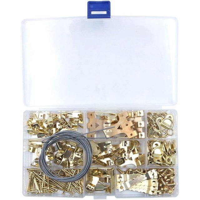 Kit para colgar cuadros, 250 piezas, colgadores de cuadros, clavos para colgar cuadros, colgadores de pared, colgar cuadros, ganchos para colgar cuadros, accesorios para colgar marcos