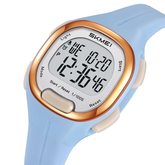 Aufmer 2 Pcs Men's Digital Sports Watch, Waterproof Outdoor Watch with Luminous Display, Multi Function Watch for Hiking Camping Running Swimming, Durable Alarm Stopwatch for Adventurers Gift