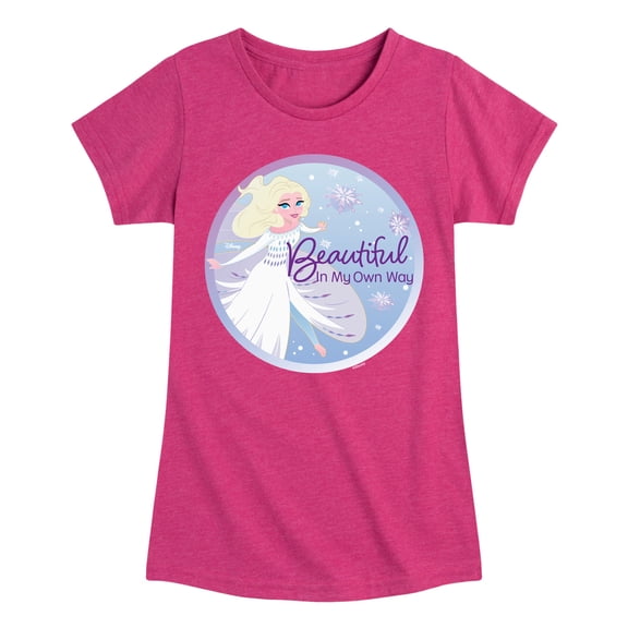 Frozen - Winter - Beautiful In My Own Way - Toddler & Youth Girls Short Sleeve Graphic T-Shirt