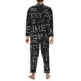 thumbnail image 5 of Kll Black Scientific Sleepwear Mens Flannel Pajamas,Long Cotton Pj Set, 5 of 9