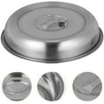 ZAGHNRENJ Griddle Dome Stainless Steel Steak Cover Dish Cover 2pcs BBQ