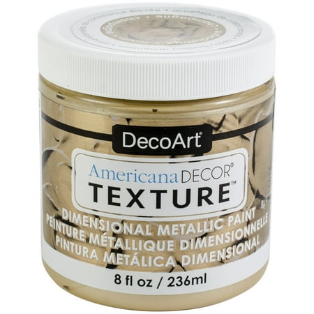 UPC: 0766218109651 | Americana Decor Texture Metallics 8oz-Champagne