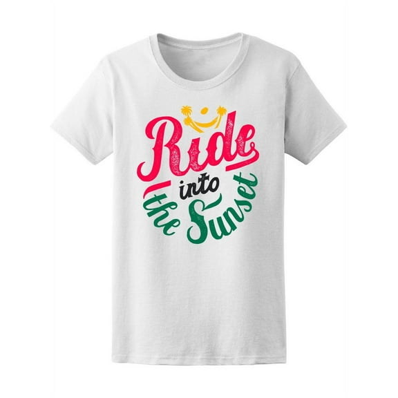 Ride Into The Sunset Beach T-Shirt Women -Image by Shutterstock, Female Medium