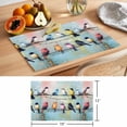 thumbnail image 6 of Colorful Birds Placemats Set of 4 Modern Oil Painting Art Place Mats Indoor Wipeable Table Mats Washable Cloth Dining Table Placemats for Kitchen Holiday Party Home Decor 13x19 Inch, 6 of 9