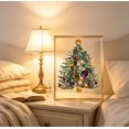 thumbnail image 6 of Jeweled 3D Christmas Tree Framed Art,2026 Stylish Crystal Christmas Tree Handmade Hanging Art Kit, Jewel-Like Glowing Decor for Home Spaces & Holiday Gifting Choice(Amber Gems), 6 of 7