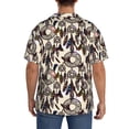 thumbnail image 3 of Fuzoiu Dreamcatcher Print Men's Casual Short,Men's Short Sleeve Shirt,Mens Casual Button Down Shirts,Cuban Collar Summer Shirt for Beach, Vacation, and Outdoor Activities-3X-Large, 3 of 5