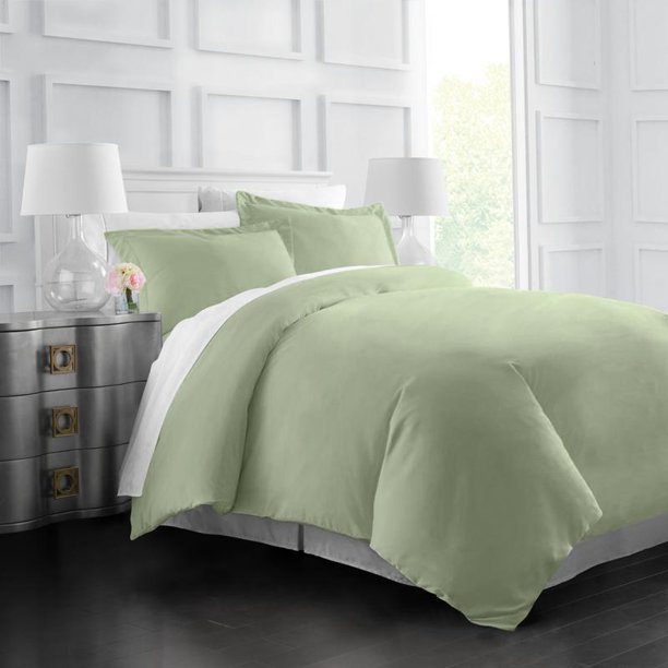 Noble Linen's 3 Piece Cotton Duvet Cover Set