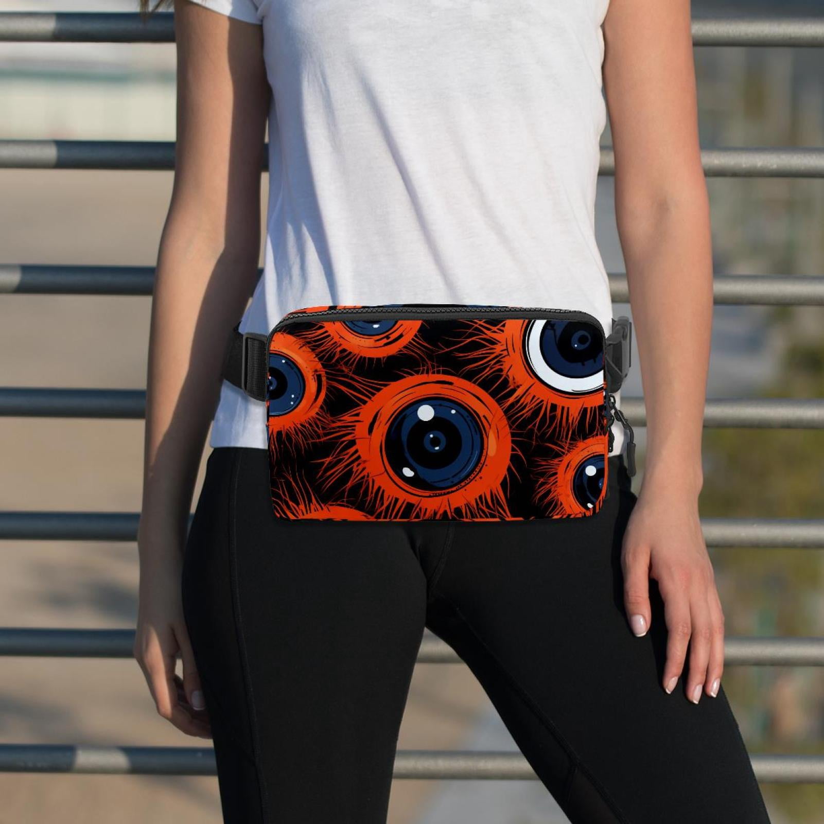 Halloween eyeballs Lightweight Adjustable Belt Bag with Extension Strap - Unisex Running Waist Bag