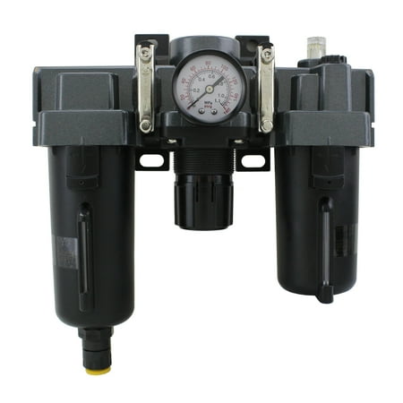 EXELAIR™ by Milton FRL Air Filter, Regulator, and Lubricator System - 1/2" NPT - Metal Bowl, Automatic Float (EX45FRL40A-04M)