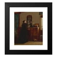 thumbnail image 2 of Eastman Johnson 20x23 Black Modern Framed Museum Art Print Titled - The Toilet (1873), 2 of 5