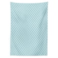thumbnail image 3 of Ambesonne Aqua Tablecloth Rectangular Table Cover, Swirled Waves Ocean Theme, 60"x90", Pale Blue White, 3 of 4