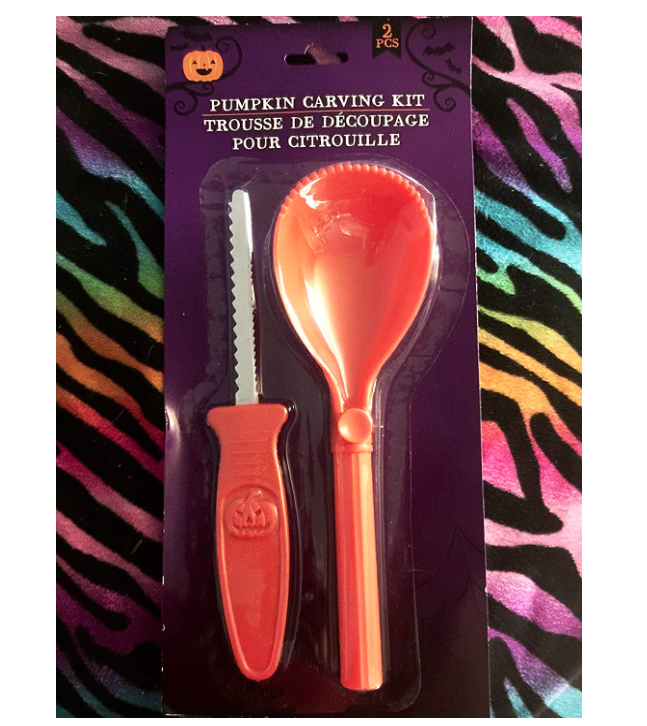 2 Piece Halloween Pumpkin Carving Kit