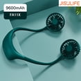 thumbnail image 1 of Ventilador de Cuello Portátil JISULIFE Verde 96mAh, 1 of 8