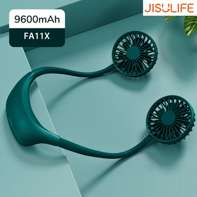 Ventilador de Cuello Portátil JISULIFE Verde 96mAh