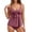 #SZR-Brown, variant on GUACER Tankini Swimsuits for Women V Neck Tie Tummy Control Fashion Front Flowy Two Piece Bathing Suits